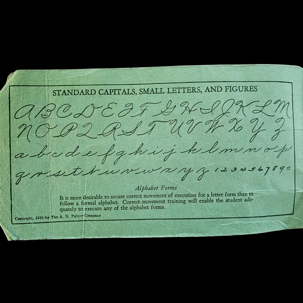 Vintage Palmer Method Handwriting Book, Paperback 1936 Iowa Illinois Oregon - Picture 3 of 4